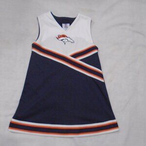 Denver Broncos Cheer Dress Cheerleader Girls Toddler Small 6/6x